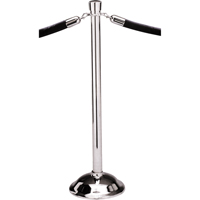 Portable Posts, 39" High, Polished Chrome Equipment World