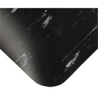 Tile-Top Select Anti-Microbial Mats No.494, Smooth, 2' x 10' x 1/2", Black/White, PVC Equipment World