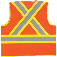 5-Point Tear-Away Premium Safety Vest , High Visibility Orange, Large/X-Large, Polyester Equipment World