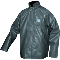 Journeyman Chemical Resistant Rain Jacket, Polyester, Small, Green SFQ559 | Equipment World