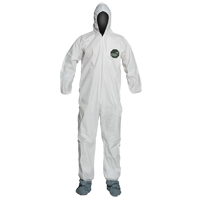 ProShield&reg; 50 Coveralls, Small, White, Microporous Equipment World