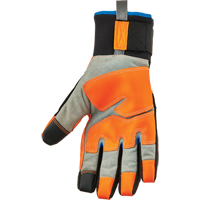 ProFlex&reg; 818WP Performance High-Visibility Thermal Waterproof Utility Gloves, Polyurethane Palm, Size Small Equipment World