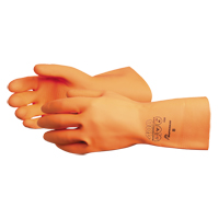 408 Heavyweight Gloves, Size Small/7, 13" L, Latex, Flock-Lined Inner Lining, 30-mil Equipment World