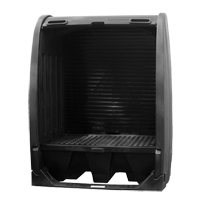 Spill Containment Sheds Without Drain, 61" L x 37.25" W x 72.75" H, 1000 lbs. Load Capacity Equipment World