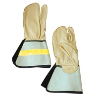 1 Finger Lineman's Glove, Medium, Grain Cowhide Palm Equipment World