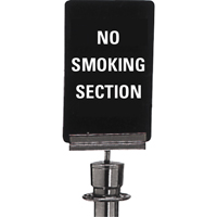 "No Smoking" Crowd Control Sign, 11" x 7", Plastic, English Equipment World
