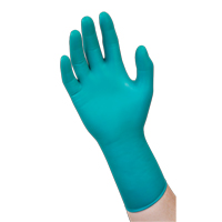 93-260 Chemical Resistant Disposable Gloves, X-Small, Neoprene/Nitrile, 7.8-mil, Powder-Free, Green Equipment World