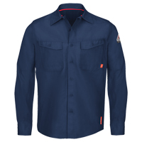 IQ Endurance&reg; Men's Work Shirts, Small, Navy Blue Equipment World