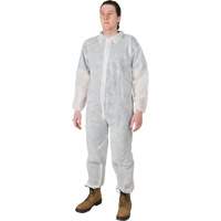 Coveralls, Medium, White, Polypropylene Equipment World