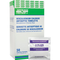 Benzalkonium Chloride Wipes, Towelette, Antiseptic Equipment World