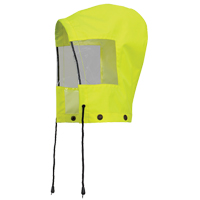 6037H Capuchon pour manteau de s&eacute;curit&eacute; imperm&eacute;able pour le contr&ocirc;le de la circulation, Jaune lime haute visibilit&eacute;, Polyester Equipment World