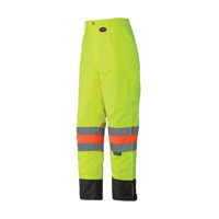 6039 Pantalon de s&eacute;curit&eacute; imperm&eacute;able pour le contr&ocirc;le de la circulation, Polyester, T-petit, Jaune lime haute visibilit&eacute; Equipment World
