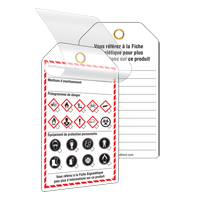 Self-Laminating Workplace Tags, Cardstock, 3-3/8" W x 5-3/4" H, French Equipment World