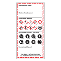 Workplace Labels, Cardstock, 3" W x 6" H, French Equipment World