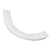 Pleated Bouffant Cap, Polypropylene, 19", White Equipment World