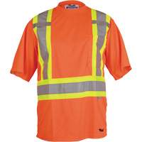 Viking&reg; Safety T-Shirt, Polyester, Small, High Visibility Orange Equipment World