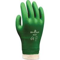 Atlas 600 Coated Gloves, Size Small/7, 9" L, PVC, Cotton Inner Lining, 53-mil Equipment World