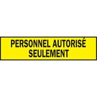 Warning Barricade Tape, French, 3" W x 200' L, 3.5 mils, Black on Yellow Equipment World