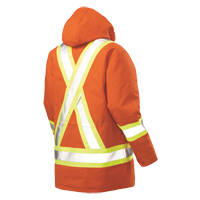 Safety Parka, High Visibility Orange, Large Equipment World