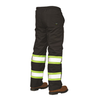 Lined Pull-On Safety Pant, Polyester, Large, Black Equipment World