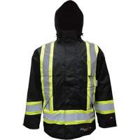 Insulated Jacket, Polyester/Polyurethane, Black, Small Equipment World