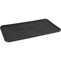 Boot Tray, Plastic, Black, 25" L x 14" W Equipment World