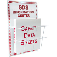 Basket-Style Aluminum Safety Data Sheet Center, English, Binders Included Equipment World