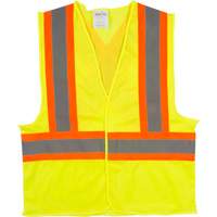 Veste de s&eacute;curit&eacute; pour la circulation, Jaune lime haute visibilit&eacute;, Moyen, Polyester Equipment World