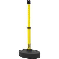 Base pour montant de barri&egrave;re PLUS, Hauteur de 42", Jaune Equipment World