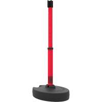 Base pour montant de barri&egrave;re PLUS, Hauteur de 42", Rouge Equipment World