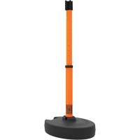 Base pour montant de barri&egrave;re PLUS, Hauteur de 42", Orange Equipment World