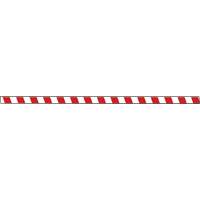 Marqueur robuste pour le sol Tough-Mark, Rectangle, 48" lo x 2" la, Rouge et blanc, Poly&eacute;thyl&egrave;ne Equipment World