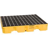 Spill Containment Pallet, 66 US gal. Spill Capacity, 51.5" x 51.5" x 8" Equipment World