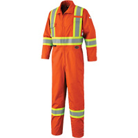 7702 Arc Flash Hi-Vis Safety Coveralls, Size 62, Orange, 10 cal/cm² Equipment World