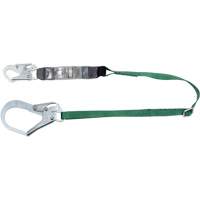 V-Series Lanyard, 6', Rebar Hook Center, Snap Hook Leg Ends, Polyester Equipment World
