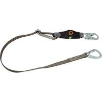 V-Series Tie-Back Lanyard, 6', Carabiner Center, Snap Hook Leg Ends, Polyester Equipment World