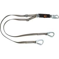 V-Series Tie-Back Lanyard, 6', Carabiner Center, Snap Hook Leg Ends, Polyester Equipment World
