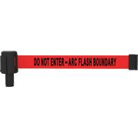 Cassette de banni&egrave;re PLUS, Do Not Enter - Arc Flash Boundary, 15', Ruban Rouge Equipment World