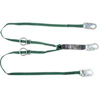 V-Series Tie-Back Lanyard, 6', Snap Hook Center, Snap Hook Leg Ends, Polyester Equipment World