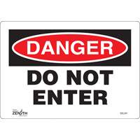 Enseigne Do Not Enter, 7" x 10", Vinyle, Anglais Equipment World