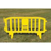 Movit Barricade, Interlocking, 78" L x 39" H, Yellow Equipment World
