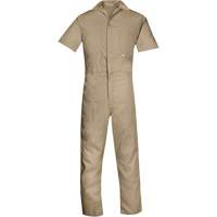 Short-Sleeved Coveralls, Men's, Tan, Size 4X-Large Equipment World