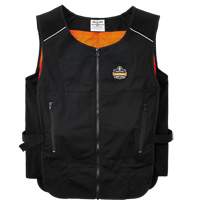 Veste de refroidissement &agrave; changement de phase l&eacute;g&egrave;re avec sachets 6260 Chill-Its, Petit/Moyen, Noir Equipment World
