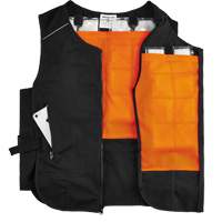 Veste de refroidissement &agrave; changement de phase l&eacute;g&egrave;re avec sachets 6260 Chill-Its, Petit/Moyen, Noir Equipment World