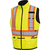 6689 Reversible Vest, High Visibility Lime-Yellow, Large, Polyester Equipment World