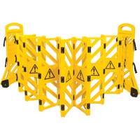 Portable Mobile Barrier, 40" H x 13' L, Yellow Equipment World