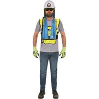 Chill-Its&reg; 6687 Economy Dry Evaporative Cooling Vest, Small/Medium, High Visibility Lime-Yellow Equipment World