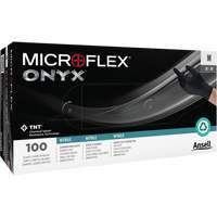 Onyx&reg; Gloves, Small, Nitrile, 3.5-mil, Powder-Free, Black Equipment World
