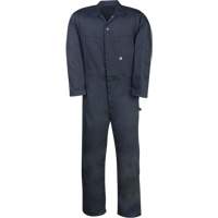 Industrial Work Coveralls, Men's, Navy Blue, Size 36 Equipment World