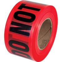 PrimeGuard "Danger Do Not Enter" Barricade Tape, English, 3" W x 1000' L, Black on Red Equipment World